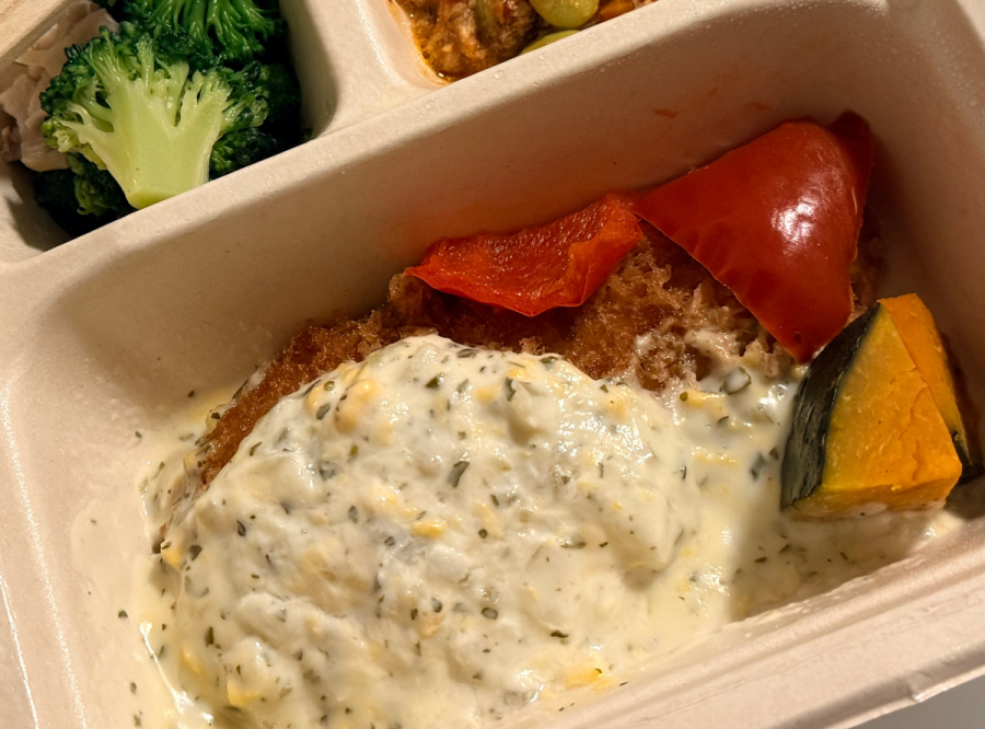 幸せタルタルの国産サーモンフライの実食画像