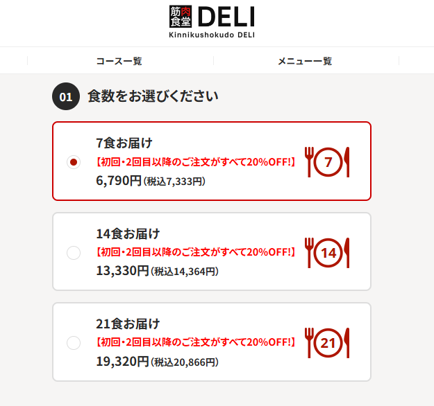 筋肉食堂DELI キャンペーン