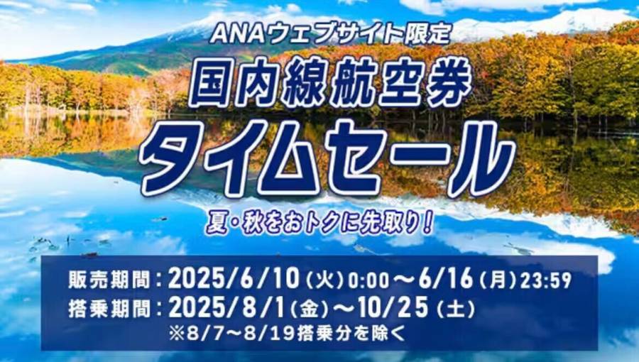 ANAタイムセールのバナー画像