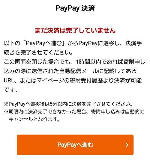 PayPay支払い 猶予