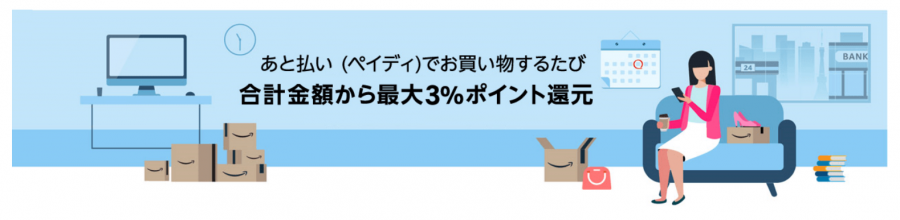 Amazon　あと払いペイディキャンペーン