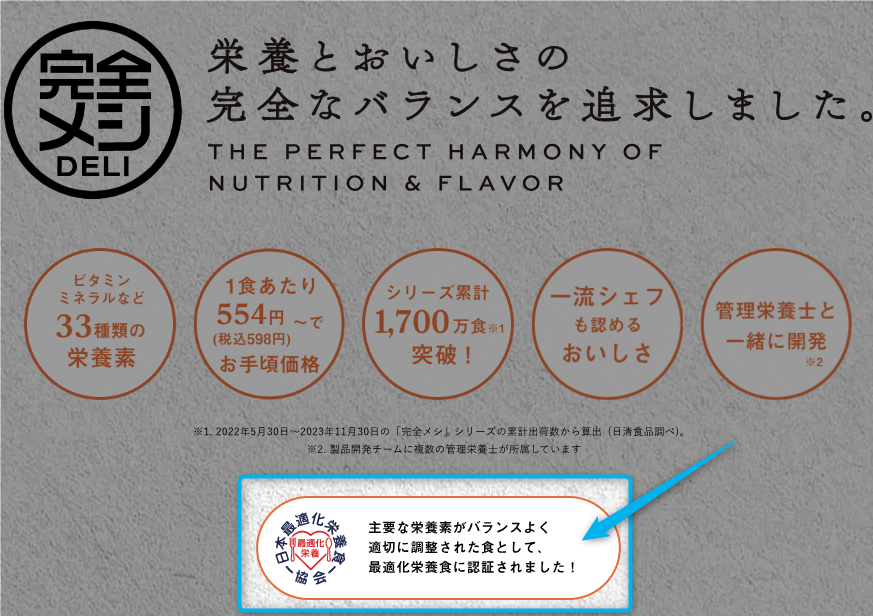 完全メシDELI 日本最適化栄養食協会