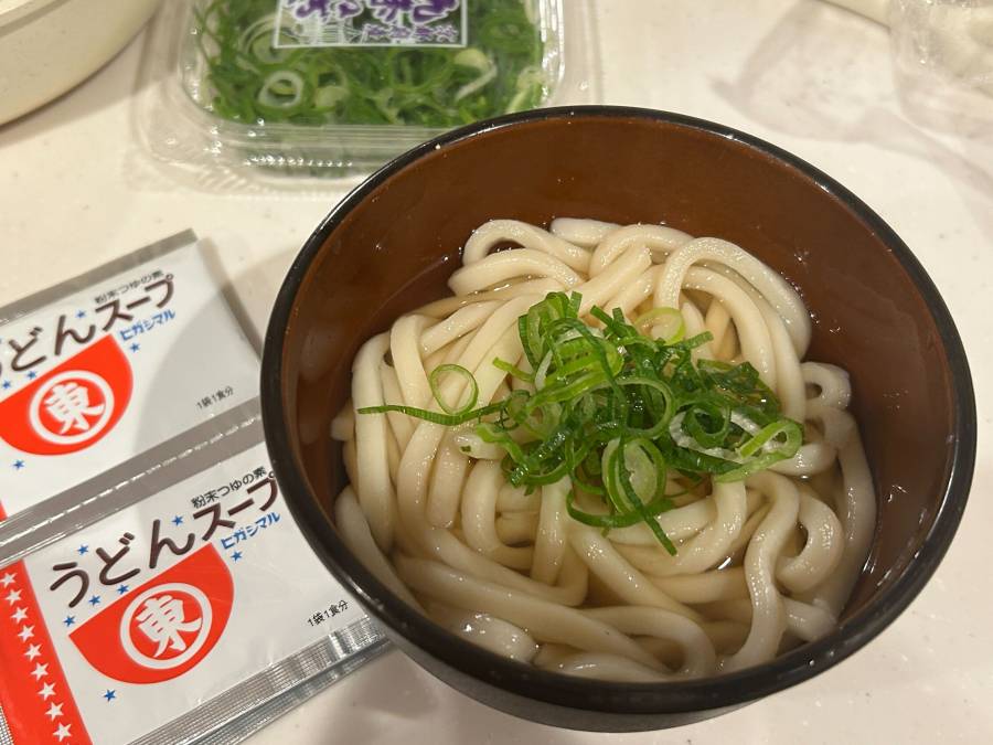 イオンの冷凍うどんを解凍したあと