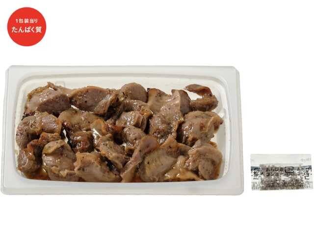 たんぱく質が摂れる砂肝の黒胡椒焼き