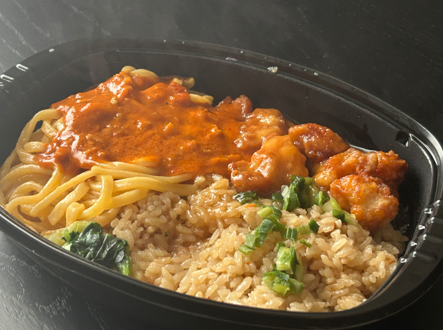 炒飯風ごはん&汁なし担々麺(全体)