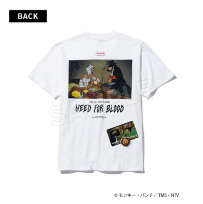 ルパン三世 カリオストロの城 × ZOZOTOWN＞FOOD Tシャツ＆ミートボールスパゲッティ キーホルダーSET ルパン＆次元