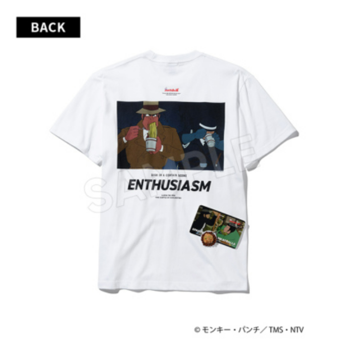 ルパン三世 カリオストロの城 × ZOZOTOWN＞FOOD Tシャツ＆ミートボールスパゲッティ キーホルダーSET 銭形