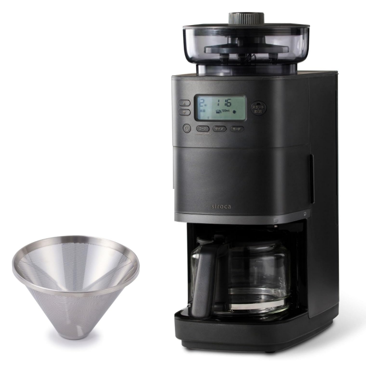 シロカ コーン式全自動コーヒーメーカー カフェばこPRO