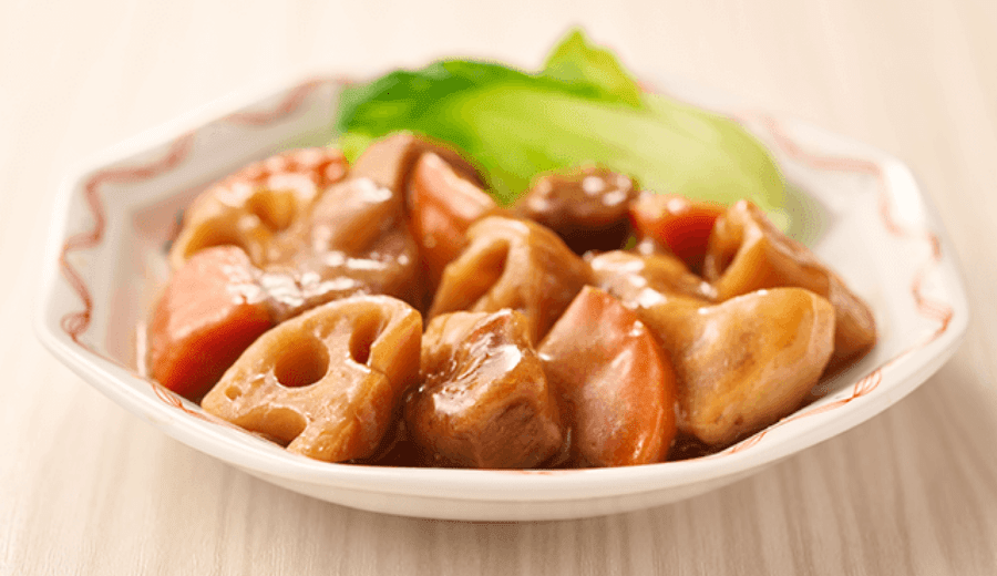 国産黒酢を使った やわらか黒酢酢豚