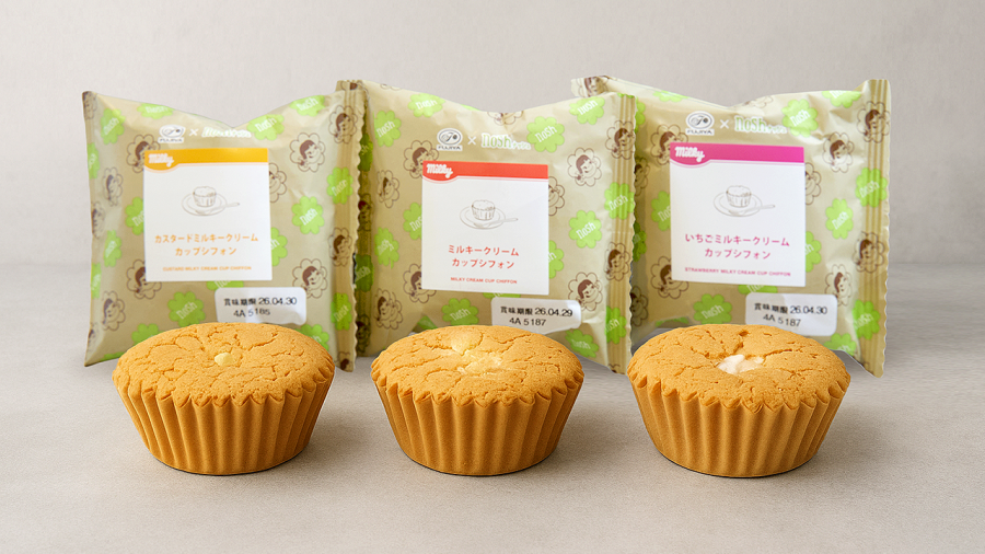nosh×不二家「ミルキー」コラボの新作カップシフォン