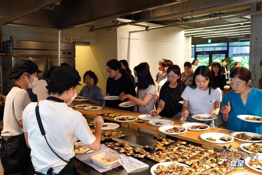 ツクラナイ食堂 冷凍弁当試食会の様子