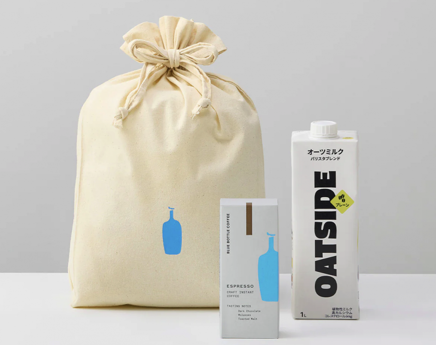 インスタントコーヒー&オーツミルク セット in ラッピングバッグ
