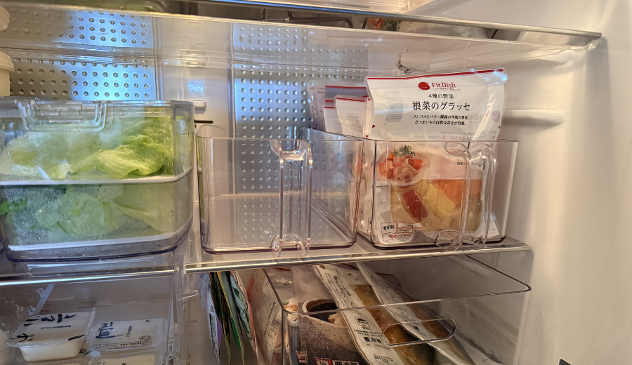 FitDish　冷蔵庫に入れた様子