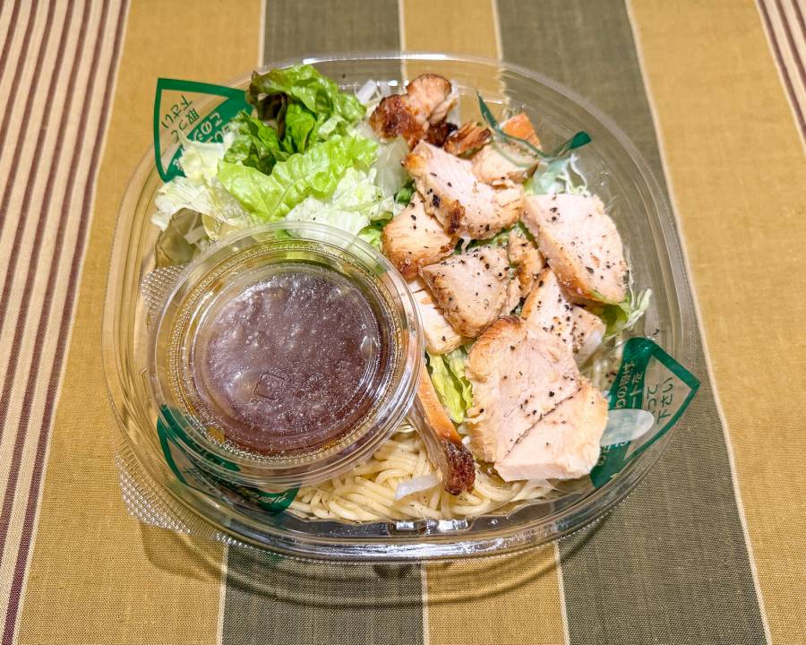 たんぱく質が摂れる！ ローストチキンのパスタサラダ