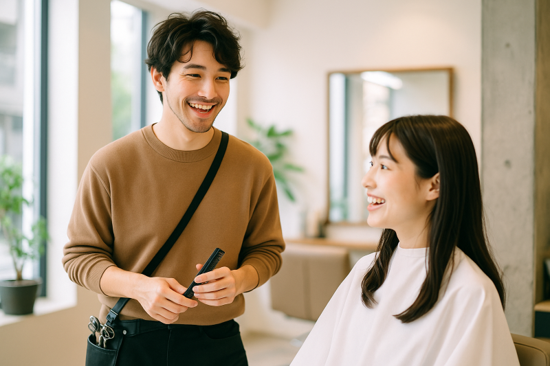 「美容院＆ヘアサロン」での出会い