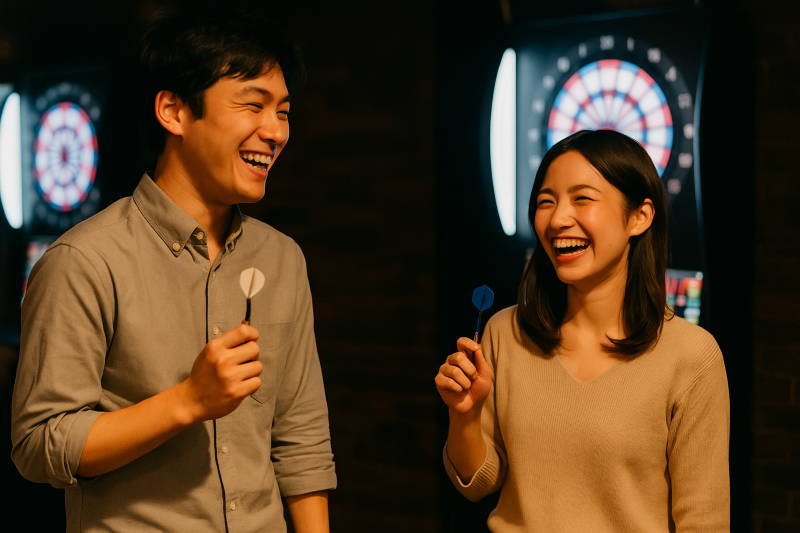 「ダーツバー」での出会い