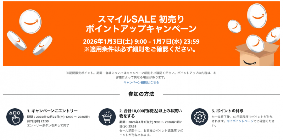 スマイルSALEポイントアップキャンペーン