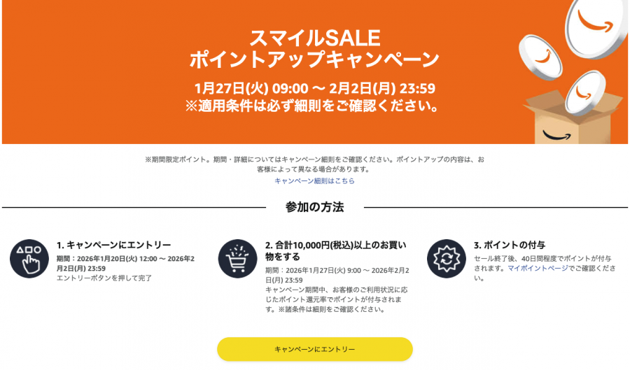 スマイルSALEポイントアップキャンペーン