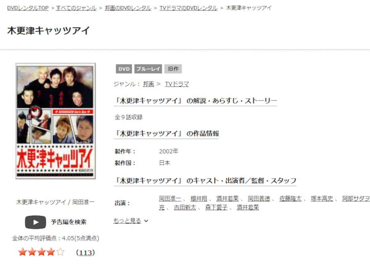ドラマ 木更津キャッツアイ 動画を無料視聴する方法 アマプラ ネトフリで配信はある Appliv Topics